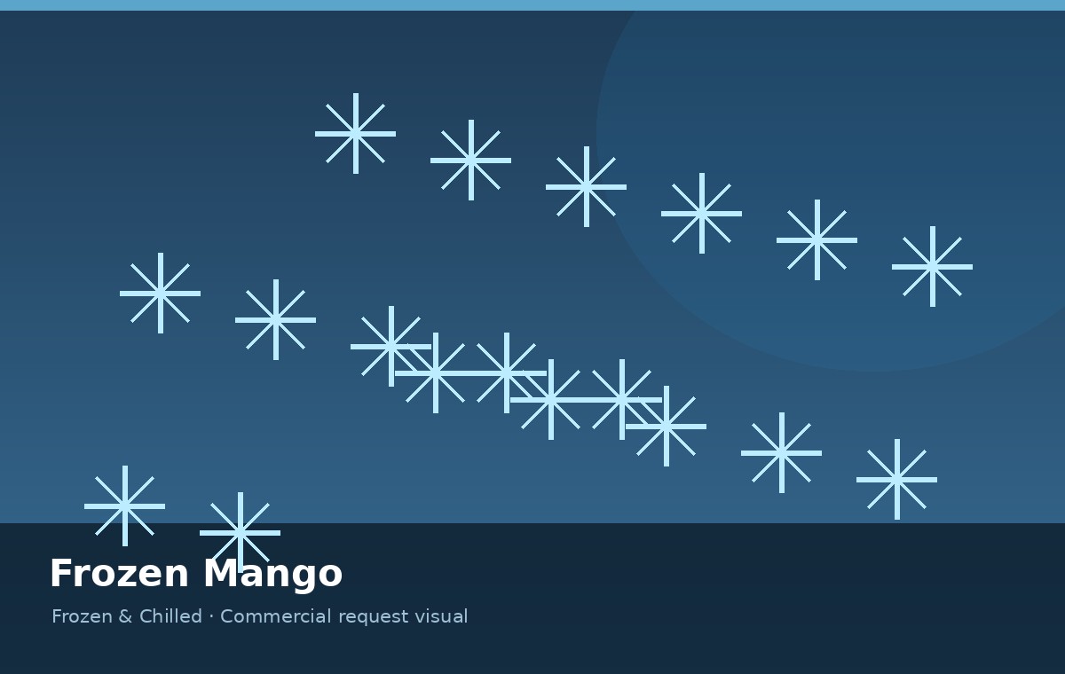 Frozen Mango — product photograph