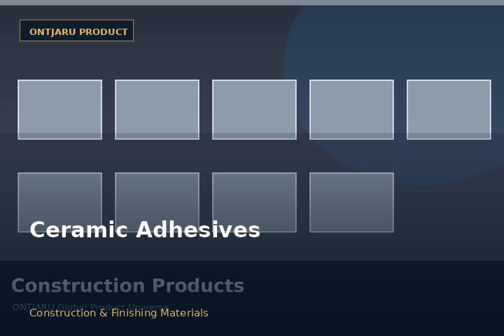 Ceramic Adhesives — product photograph